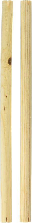 Prevue Pet Products BPV376 2-Pack Birdie Basics Wood Bird Perch, 3/4 by 15-Inch
