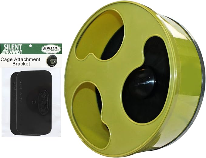Silent Runner 12" Wide + Cage Attachment (NO Stand) - Silent, Fast, Durable Exercise Wheel - Sugar Gliders, Degus, Rats, Hedgehogs, Prairie Dogs & Small Pets