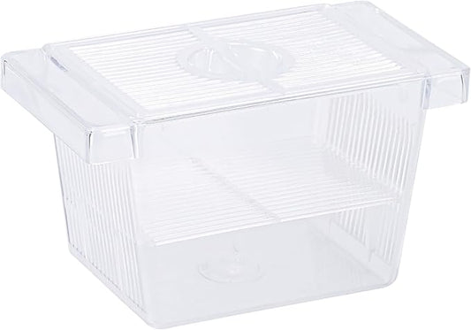 Aquarium Fish Breeder Box, Transparent Fish Breeder Tanks, Baby Fish Breeder Box with 2 Suction Cups, Partitioned Fish Hatching Box, Breeder Box for Fish Tank, Small