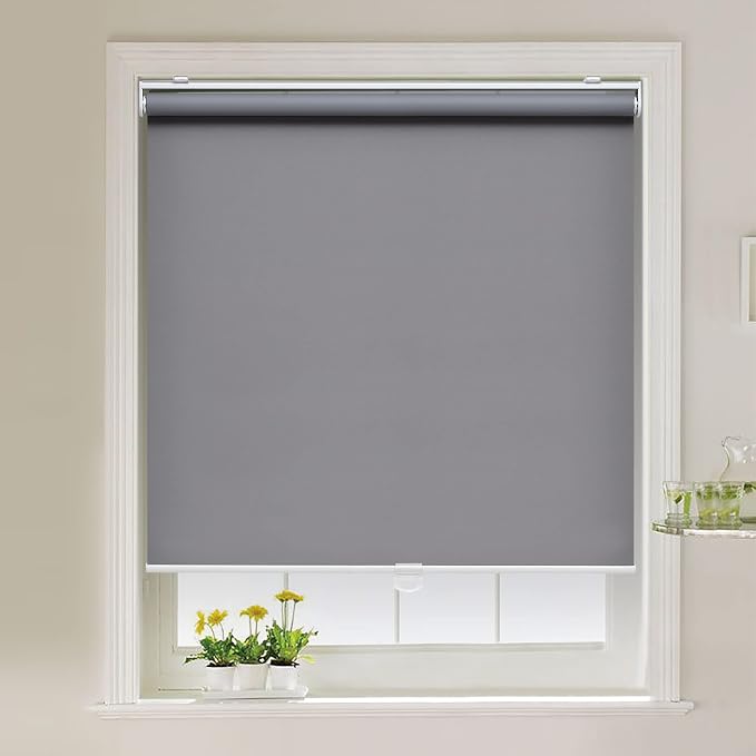 AOSKY Cordless Roller Shades Blackout Blinds