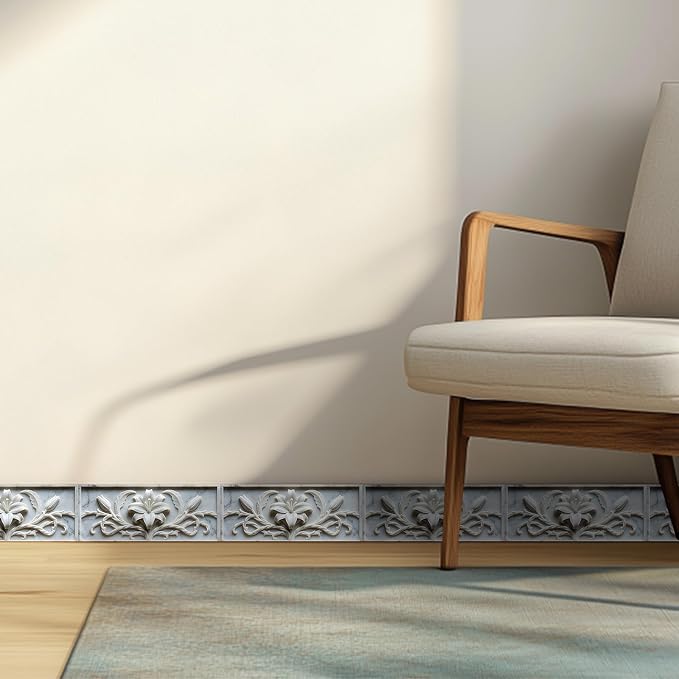 HOMETITUTE Wallpaper Border 4x196 Inch Peel and Stick Wall Border Wallpaper