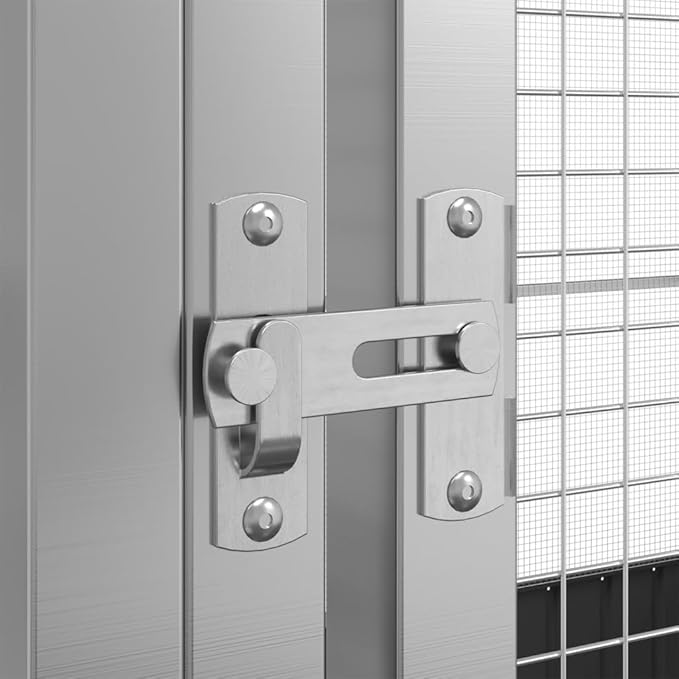 Outdoor Aviary Bird Cage, Galvanized Steel Outside Ample Activity Space Birdcage, 203.9"x120.9"x83.5", -273