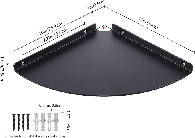11 Inch Corner Shelf