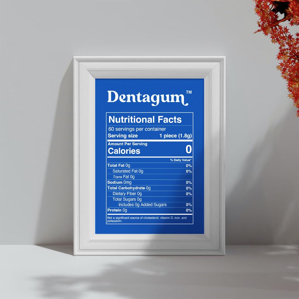 Dentagum Remineralizing Gum with Nano-Hydroxyapatite & Xylitol – SugarFree Chewing Gum for Enamel Repair, Cavity Protection & Receding Gums – 60 Pieces