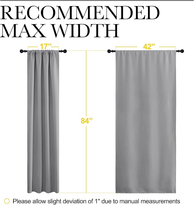 NICETOWN Blackout Curtains 84 for Office