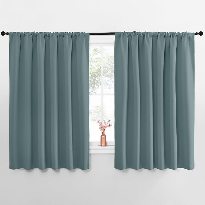 NICETOWN Blackout Curtains for Bedroom, 1 Pair, 70 by 63-inch, Window Treatment