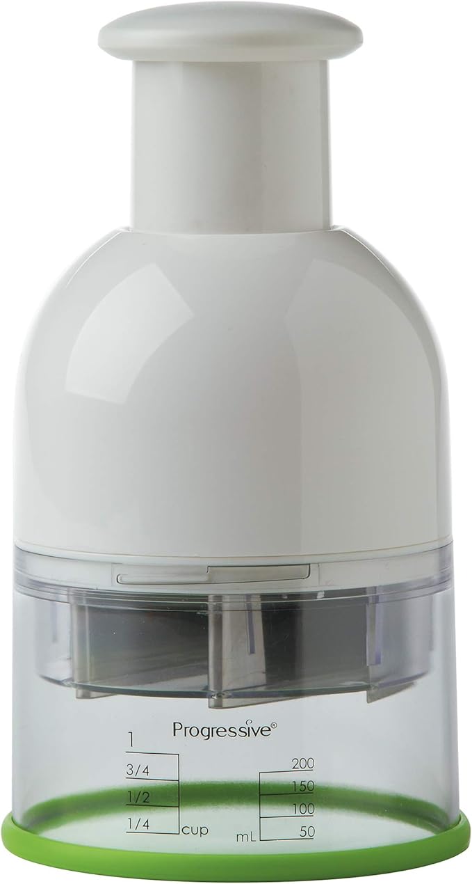 Prepworks by Progressive Food Chopper,White/Green
