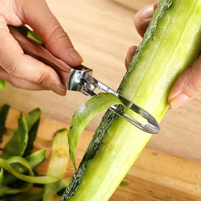 2Pcs Stainless Steel Rotary Peeler Multi-function Peeling Knife,potato Carrot Hand Peeler Food Fruit Vegetable Cutter Kitchen Tools,Home Kitchen Outdoor Peelers Kitchen Utensils and Gadgets