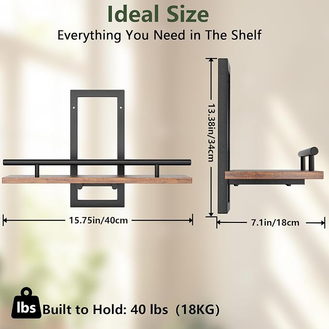 Sbosbo Floating Shelves for Wall, Plant Shelf Indoor, Wall Planters for Indoor