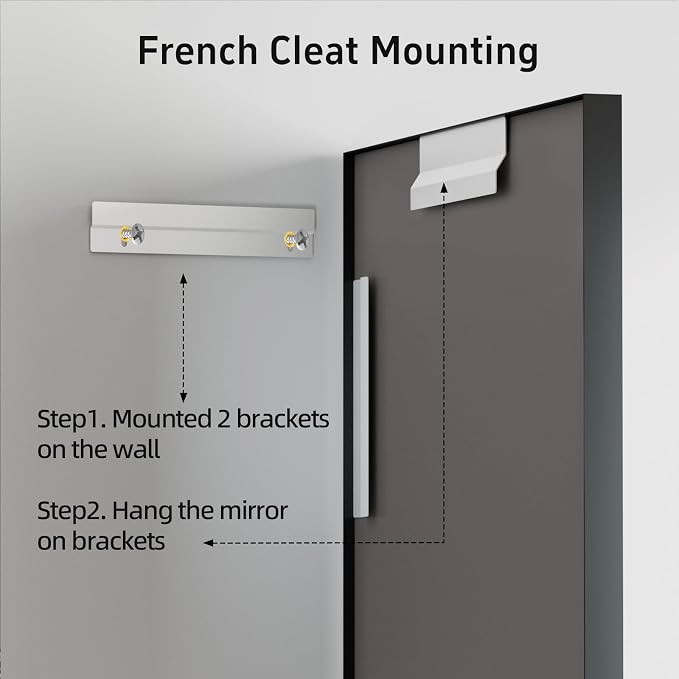 22x30 Inch Bathroom Mirror for Over Sink, Rectangular Black Mirror, Mirrors for