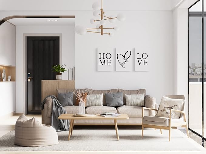 GUBIYU Home Love Wall Decor Set of 3 Prints