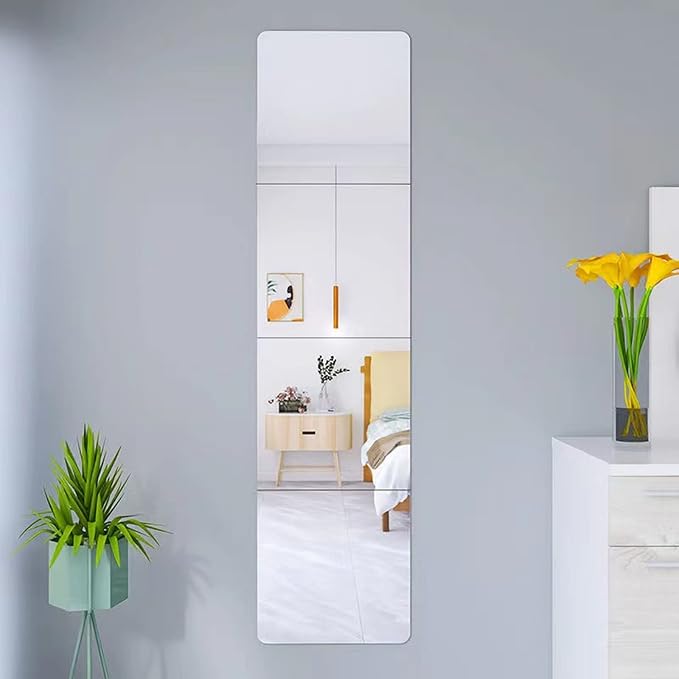 JEOYOO Wall Mirror Full Length, on Door Mirrors, Cheap Mirror Acrylic,