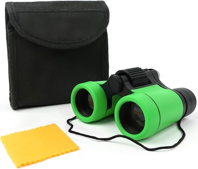 Scotamalone Kids Binoculars Shock Proof Toy Binoculars Set for Age 3-12 Years Old Boys Girls Bird Watching Educational Learning Hunting Hiking Birthday Presents
