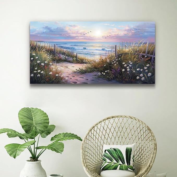 hyidecorart Blue Ocean Artwork Pictures Canvas Wall Art