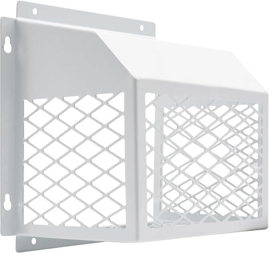 Universal Dryer Exhaust Guard Vent Cover Outside, 7"x7"x5" Heavy Futy Ventilation Bird Cage to Prevents Birds and Rodents from Entering Exhaust for Most 3" to 4" Bathroom Exhaust Ventilation Fan