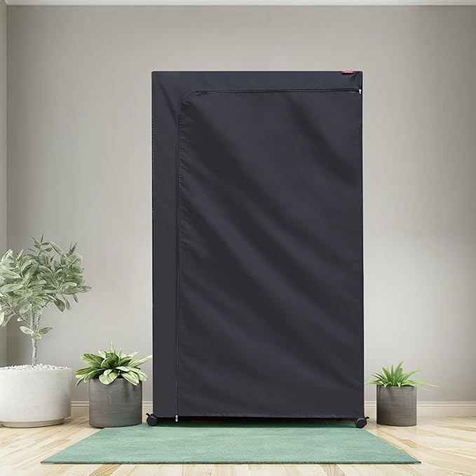 Waterproof Shelf Cover with Clear Front, Fits 36 x 18 x 62 in – Black