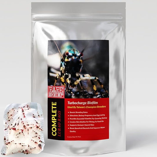 Aquarium Shrimp Culture Bag Lu Bao Kallax Ball - Premium Bio Bag Biofilm for Crystal Red, Caridina & Neocaridina Breeding - Natural Supplement 5 Pack