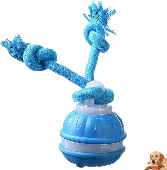 Interactive Dog Toys,Upgraded Motion Activated Rolling Dog Ball Toy for Small/Medium Dogs,Smart Automatic Rolling Toy with USB Rechargeable,Interactive Dog Balls(Blue)