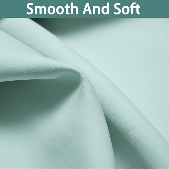 Yakamok 100% Blackout Lined Pair Curtains, Window Treatment Thermal Insulated