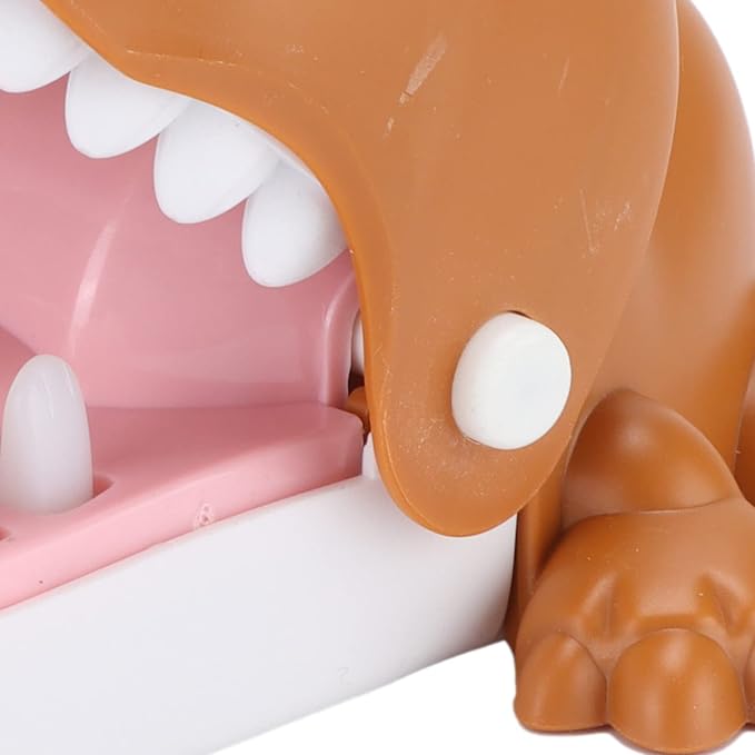 Bite Finger Whale Toys Whale Mouth Dentist Bite Finger Toy Interactive Game Funny Gags Toy for Kids Cute Whale Mouth Playing Toy with Smooth Surface Spray Paint T (Tiger Dog)