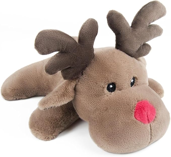 Microwave Heating Pad Unscented Deer Heating Pad Microwave, Microwave Bean Bag Animals Heating Pad for Neck and Shoulders, a Great Gift for Friends (Brown) - 1 Pack