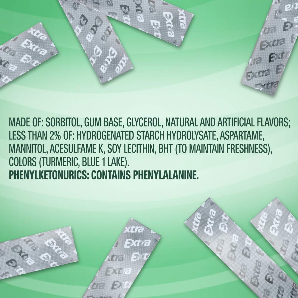 extra spearmint sugarfree gum bulk pack of 10 15 count individually wrapped