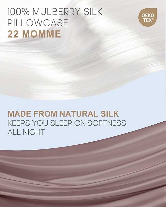 THXSILK Mulberry Silk Pillowcase for Hair and Skin with Hidden Zipper, Both Side 22 Momme Silk, Hypoallergenic Pillowcase Pillow Cover(20inch x 36inch, King Size, Purple, 1pc)