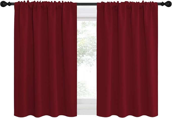 NICETOWN 36 inch Curtains for Small Windows, Thermal Insulated Privacy Short