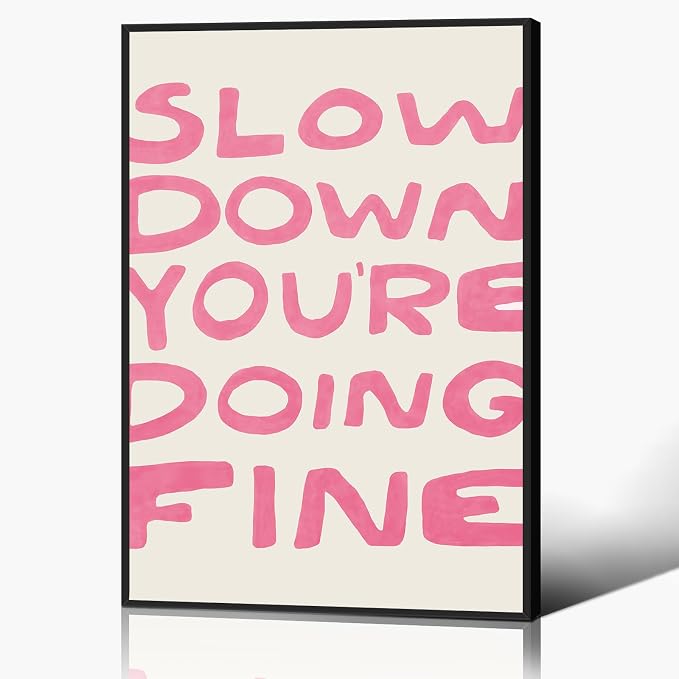 Daily Reminder Positive Canvas Wall Art, Positive Affirmations Wall Decor