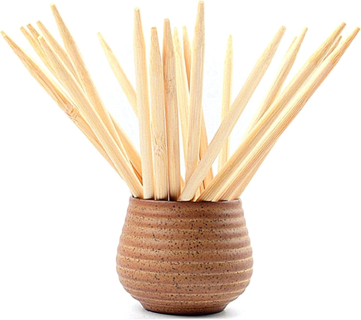 HOPELF 6" Natural Bamboo Skewers for BBQ，Appetiser，Fruit，Cocktail，Kabob，Chocolate Fountain，Grilling，Barbecue，Kitchen，Crafting and Party. Φ=4mm, More Size Choices 8"/10"/12"/14"/16"/30"(100 PCS)