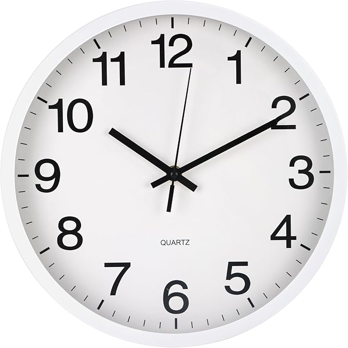 Wall Clock Non-Ticking Silent Quartz Movement Decor Clock Modern Simple Style