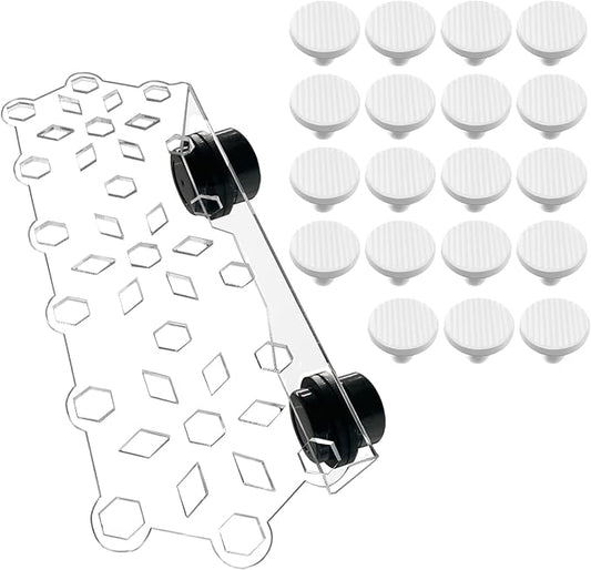 Aquarium Choice Coral Plug Holder Coral frag Rack Magnetic Holder Reef Magnets Holder for frag Rack (Coral Holder with 19 frag Plug)