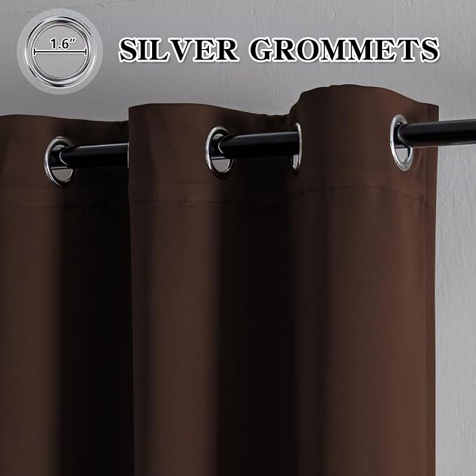 IGEMAEVE Blackout Sliding Door Curtains 96 Inch Length, Extra Wide Room Divider