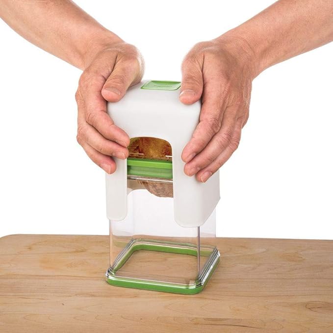 PrepWorks Tower Fry Cutter – Heavy-Duty Potato Cutter for Perfect Fries, Easy-to-Use, Stainless Steel Blades, BPA-Free
