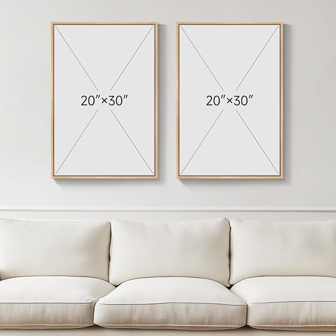 Framed Neutral Boho Floral Wall Art