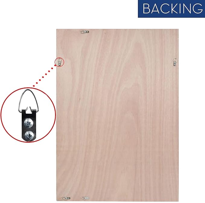 HA Bathroom Mirrors 40x24 Inch for Wall, Rectangle Silver Frame Wall Mounted