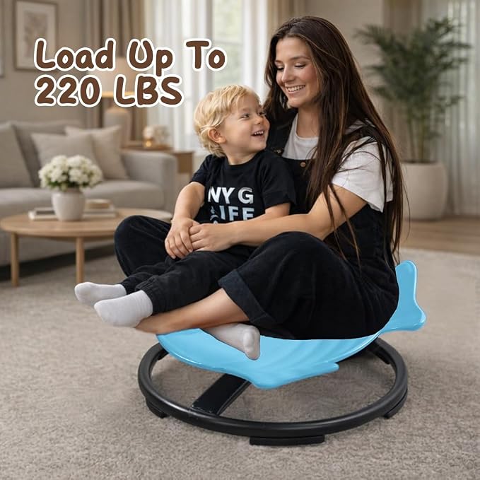 Sensory Spinning Chair for Kids with Autism | Toddler Sit and Spin ADHD Chair for Autistic Children 3+, Sensory Room Must Haves, Improves Balance & Motion Relief