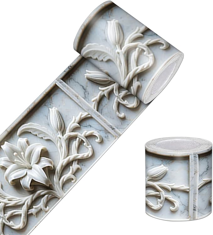 HOMETITUTE Wallpaper Border 4x196 Inch Peel and Stick Wall Border Wallpaper