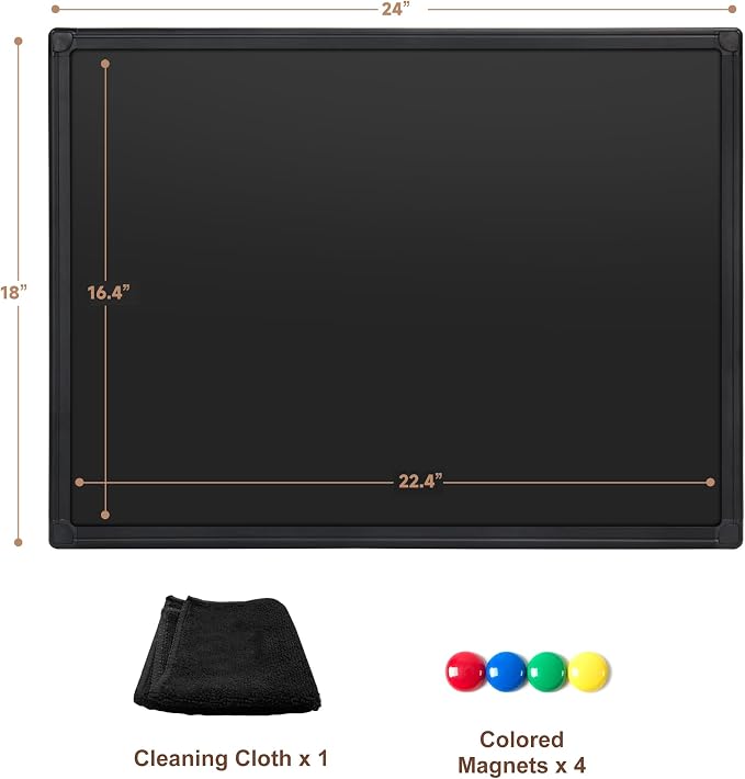 SELEAD Magnetic Chalkboard 24 x 18 Inches