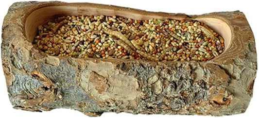 Apple Wood Feeding Bowl for Small Animals, Food Dish for Hamster, Guinea Pig, Chinchilla Rat Gerbils