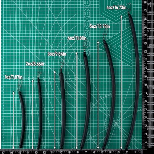 Dr.Fish 6 Pack Dragging Weights for Catfishing, Drifting Weight Freshwater Fishing Sinkers Bottom Search Slip Stick Trolling Catfish Tackle Gear - size: 3oz-6 Pack
