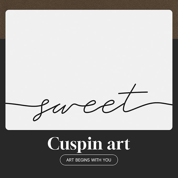 Framed Sweet Dreams Wall Art for Bedroom Decor, Modern Black and White