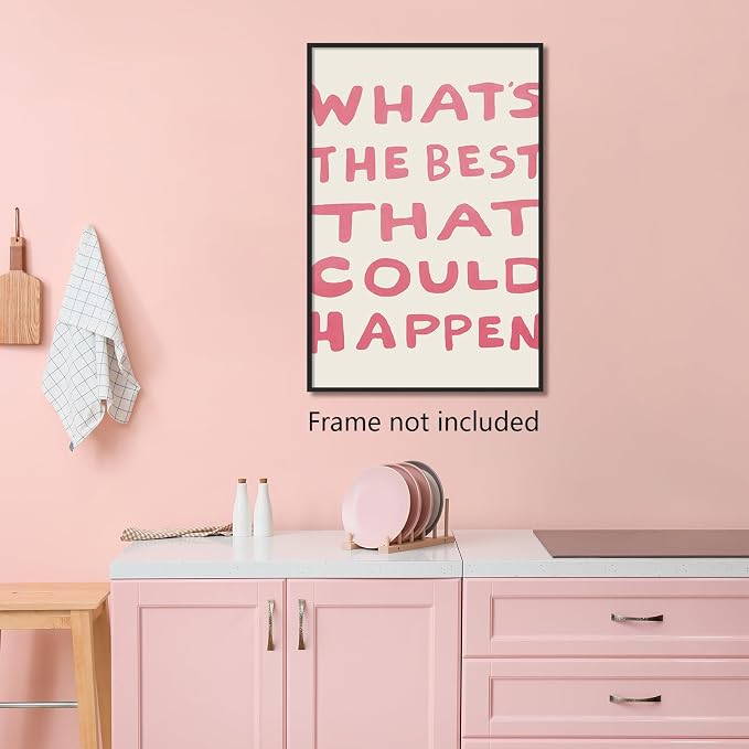Yaasilinage Daily Reminder Positive Canvas Wall Art, Positive Affirmations Wall