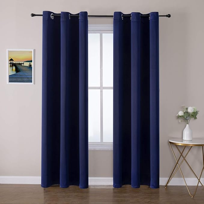 ChrisDowa Blackout Curtains 72 inches Long
