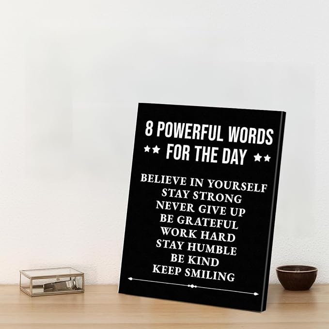 Inspirational Wall Decor, Motivational Canvas Painting Wall Art