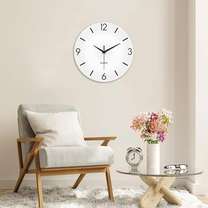 XFM Modern Simple Wall Clock 20 Inch Silent Wall Clocks Battery Operated Large