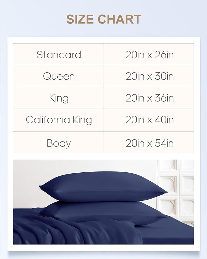 THXSILK Set of 2 100% Pure Mulberry Silk Pillowcases for Hair and Skin, Highest 6A Grade 22 Momme Silk Pillow Case Standard Size, Real Silk Pillowcases with Zipper (Navy Blue, Standard)