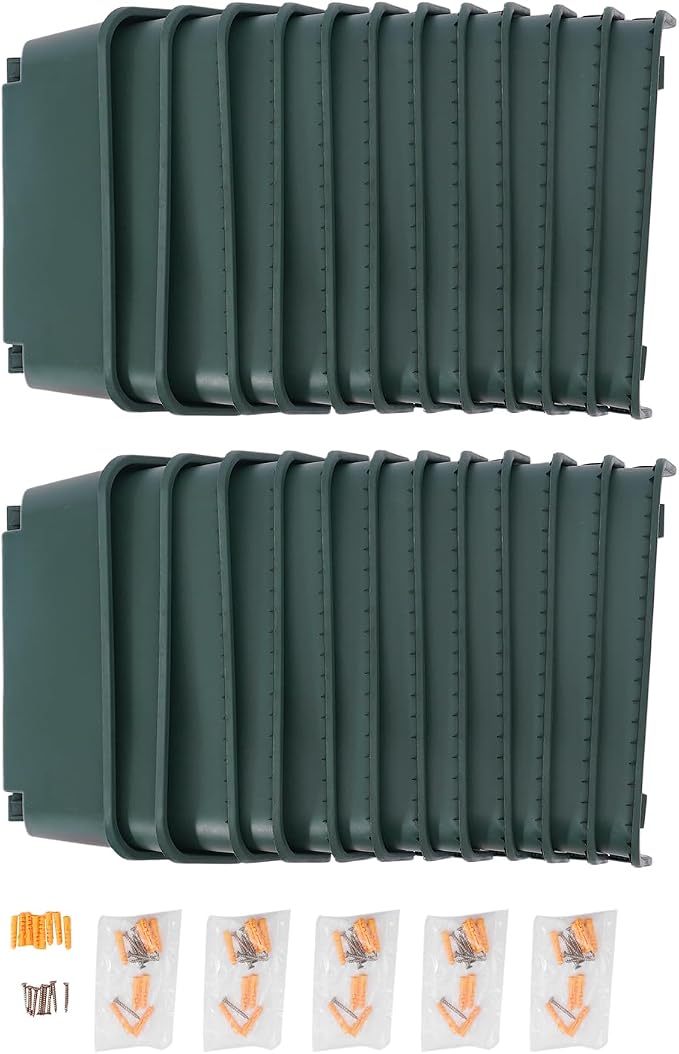 24 Pack Vertical Garden Planter, 13 inch Wall Mounted Planter
