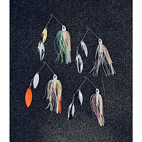 Berkley Power Blade Compact Fishing Spinnerbaits - color: Coleslaw/Silver + Gold, size: 3/4 oz - Colorado Willow