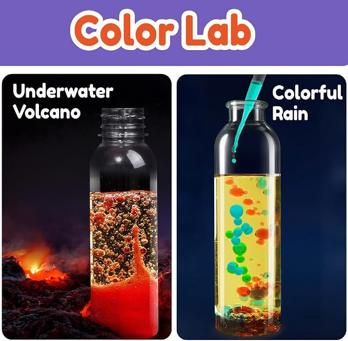 BenBen Science Kit for Kids Age 6-8, 60 Starter Experiments,Birthday Gift | STEM Toy for Boys Girls, Homeschool Classroom Education, Family Group Screen-free Learning Activity, Back to School Gift